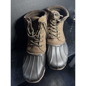 Sperry Men's Top-Sider Avenue Duck Boot Wool STS18432 Brown Sz 10.5